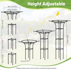 Garden Trellis for Climbing Plants Outdoor, 65 Inch Mushroom Top Trellis for - Image 6