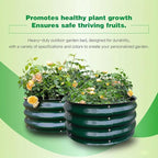 GARDMAX 2 Pack 2x2x1FT Galvanized Round Raised Garden Bed Kit, Metal Planter - Image 4