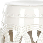 SAFAVIEH Home Collection Double Coin Antique White Ceramic Indoor/ Outdoor - Image 4