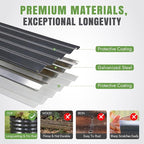 INNO STAGE 3Pcs Galvanized Raised Garden Bed Kit, Outdoor Metal Raised Garden - Image 8