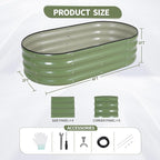 Galvanized Raised Garden Bed Outdoor- Raised Beds - Image 6