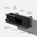 Veradek Brixton Series Plastic Railing Planter - Image 3
