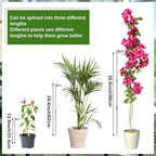 Mwellewm 6 Sets Plant Stakes 12/25/36 Inch Adjustable Plant Support Stakes Tall - Image 4