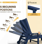 Patio Chaise Lounge Chair Set of 4, Oversized Lounge Chair Outdoor - Image 5