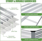 Galvanized Raised Garden Bed Outdoor | Metal Raised Garden Bed - Image 6