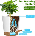 Self Watering Pots, 7/6.5/6/5.5/5/4 inch Flower Pots - Image 4