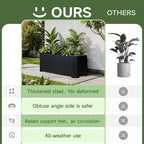 Steel Planter Box-32"x15"x15"-Rectangular Planters - Image 6
