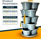 SunVara Strawberry Planter Vertical Gardening Stackable Planter Strawberry - Image 3