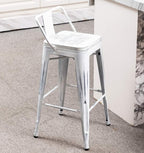 Yongchuang 26" Industrial Metal Barstools Set of 4 Counter Height Bar Stools - Image 5