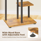 LASZOLA Black 4 Tiered Wood Plant Stand Indoor - Image 4