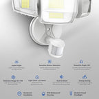 Onforu 90W 10000LM LED Motion Sensor Outdoor Lights, 4-Head Dusk to Dawn - Image 3