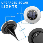 SOLPEX Solar Lights Outdoor Waterproof, 8 Pack Solar Ground Lights, Solar - Image 6