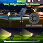 Solar Spotlights Outdoor Waterproof, Warm White Landscape Spotlights, - Image 4