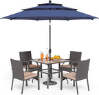 PHI VILLA 5 Pieces Outdoor Dining Set by PHIVILLAThepioneerofcomfortablehouseholdsupplies