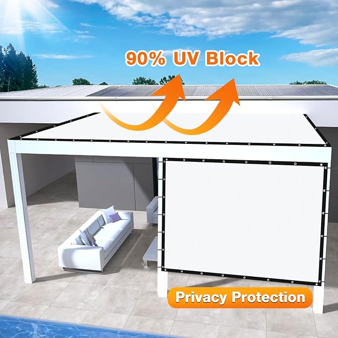 Artpuch Outdoor Pergola Shade Cover 9' X 12' Sun Shade Cloth - Image 3