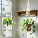 Belit Macrame Plant Hangers Indoor Outdoor 2 Pack Hanging Planters Basket - Image 6