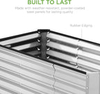 Best Choice Products 4x2x2ft Outdoor Metal Raised Garden Bed, Deep Root Box - Image 7
