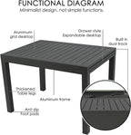 Kozyard Villa Expandable Patio Dining Table - Image 4