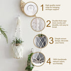 Artilady Macrame Plant Hanger Large Hanging Planter - Image 3