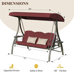 Upgrade 180° Convertible Outdoor Swing - Image 7