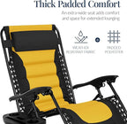 Best Choice Products Oversized Padded Zero Gravity Chair, Folding Outdoor Patio - Image 5