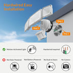 LEPOWER LED Security Lights Motion Sensor Light Outdoor, 38W 4200LM Light - Image 5