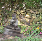 Emsco Group 92220 Lightweight Meditating Buddha Garden Statue - Image 4