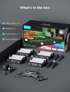 Govee Outdoor Flood Lights 2, RGBIC Warm Cold White LED Lights - Image 8