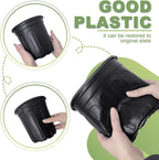 Anyumocz 60 Pcs 1 Gallon Flexible Plant Nursery Pots, Thickened Soft Plastic - Image 4