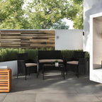 PayLessHere 4 Pieces Patio Furniture Set Rattan Outside Furniture Wicker Sofa - Image 5