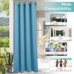 NICETOWN 2 Pieces Outdoor Curtains - Image 7
