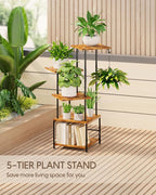 Plant Stand Indoor, 5-Tier Tall Plant Stand Indoor, Metal Plant Shelf - Image 7