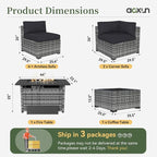 Aoxun 8 Piece Patio Furniture Set - Image 9