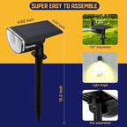 Kyosho Solar Spot Lights Outdoor, IP67 Waterproof 38 LED Solar Powered - Image 8