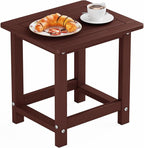 YEFU Outdoor Side Table for Patio: 16" HIPS Weather by YEFU