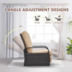 ATR ART TO REAL Outdoor Recliner, Outdoor Wicker Recliner Chair - Image 4