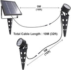 Legacy Mini 50X Twin Solar-Powered Spot Lights LED Spotlight Flag Pole Light - Image 2