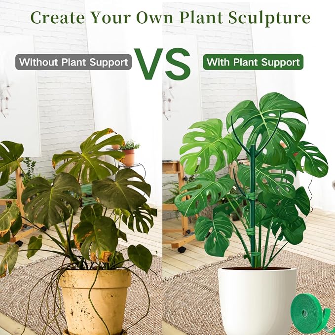5 Pack Stackable Plant Support Stakes, 38inch Climbing Plant Sticks Structures - Image 4