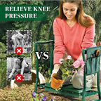 Garden Kneeler and Seat, Foldable Garden Stool Heavy Duty Gardening Bench - Image 3