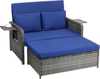 VINGLI Patio Daybed, Wicker Outdoor Daybed by VINGLI