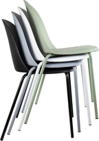 2xhome Modern Stackable Armless Dining Chair | Plastic Shell Seat - Image 8