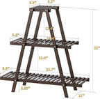 Plant Stand Indoor, Outdoor bamboo Plant Rack - Image 2
