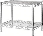 Xcity Storage Shelves, 2 Tier Heavy Duty Metal Shelving Unit by Unknown