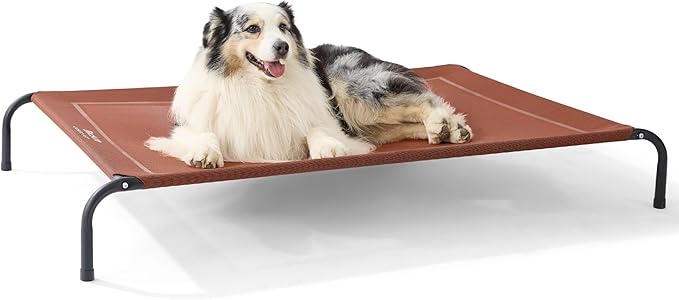 Bedsure Outdoor Elevated XL Dog Bed, Portable Indoor & Outdoor Cooling Raised by BEDSURE