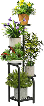 TOSKING 5 Tier Tall Plant Stand Indoor Outdoor, Heavy Duty Corner Shelf by TOSKINGESSENCE