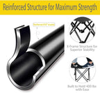 HASIKA Collapsible Stool Foot Rest 2 Pack Folding Stool Portable Outdoor - Image 6