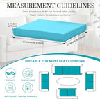 12 Pcs Stretch Patio Cushion Covers, Outdoor Couch Covers Replacement, Outdoor - Image 2