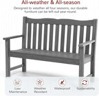 Stoog Outdoor Bench, 2-Person Garden Benches - Image 4