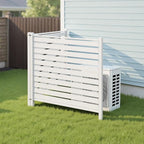 VEVOR 48" W x 48" H Vinyl Fence Panels, Air Conditioner Fence, Outdoor Privacy - Image 8