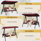 3-in-1 Convertible Outdoor Swing - Image 2